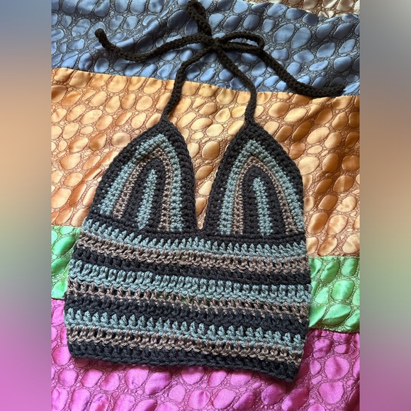 Tops - 50 Shades of Brown crochet top